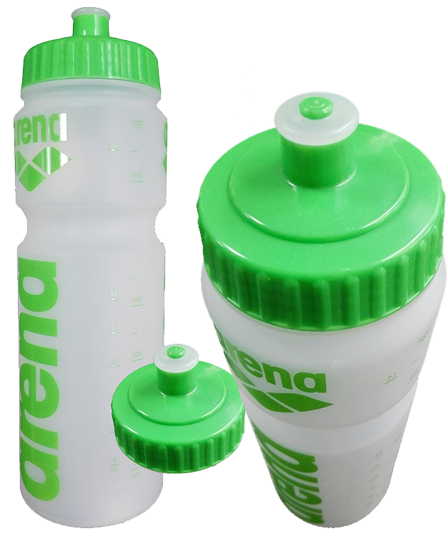 Arena Water Bottle Clear Green